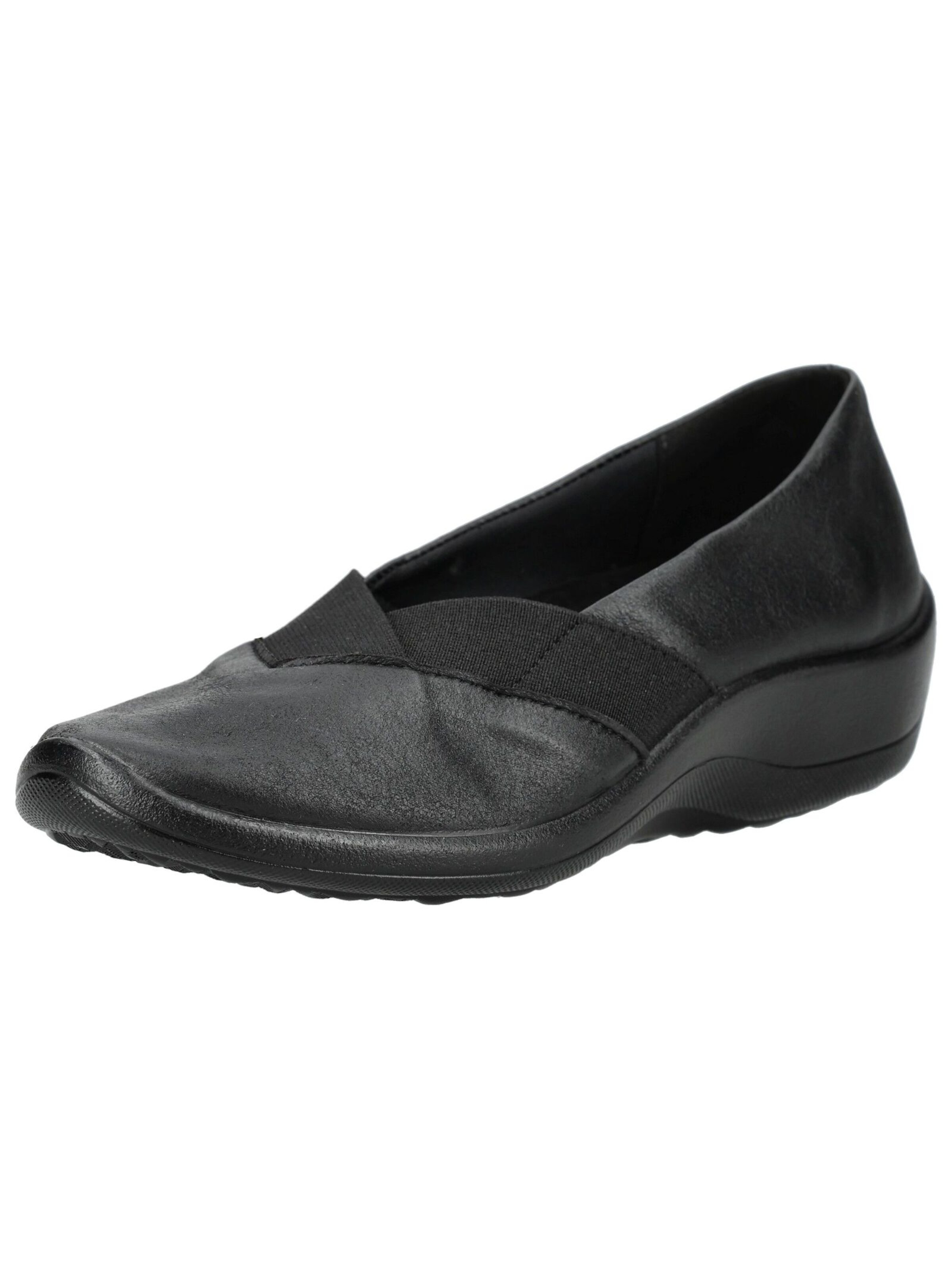 Arcopedico Classic Flats in Black: front