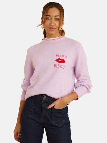 love & roses Tröja i lila: framsida