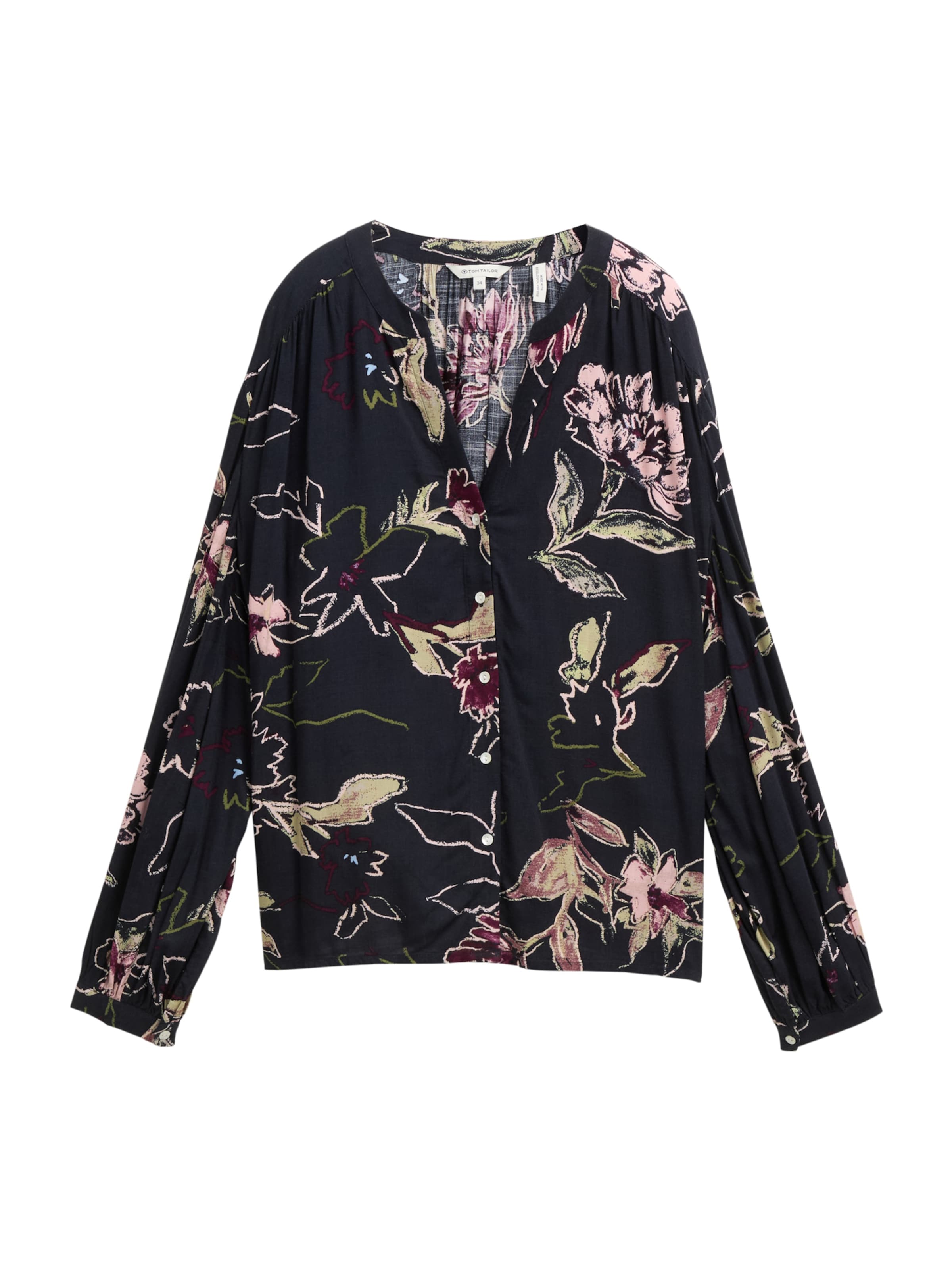 TOM TAILOR Bluse i sort: forside