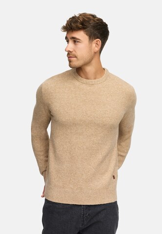INDICODE JEANS Sweater 'INTrax' in Beige
