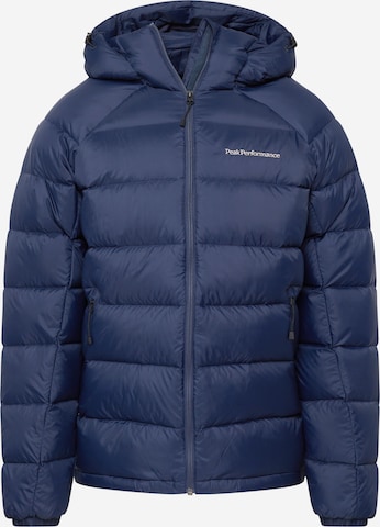 PEAK PERFORMANCE Outdoorová bunda – modrá: přední strana