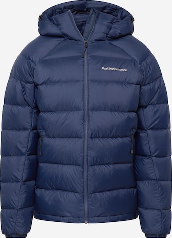 Veste outdoor PEAK PERFORMANCE en bleu : devant