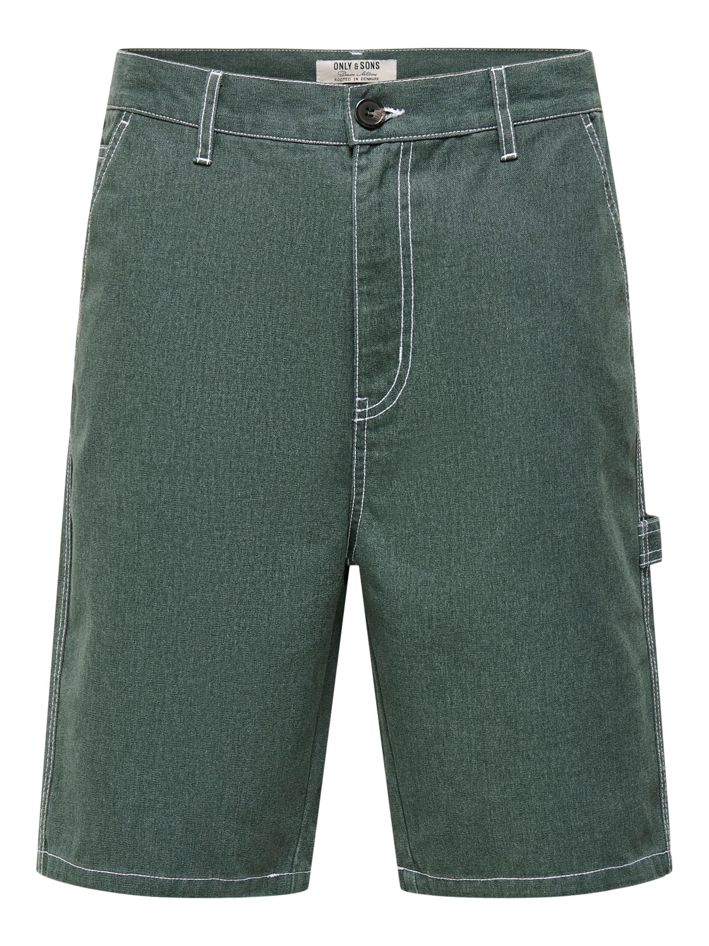 Only & Sons - regular Vaquero 'ONSEdge' en verde: frente