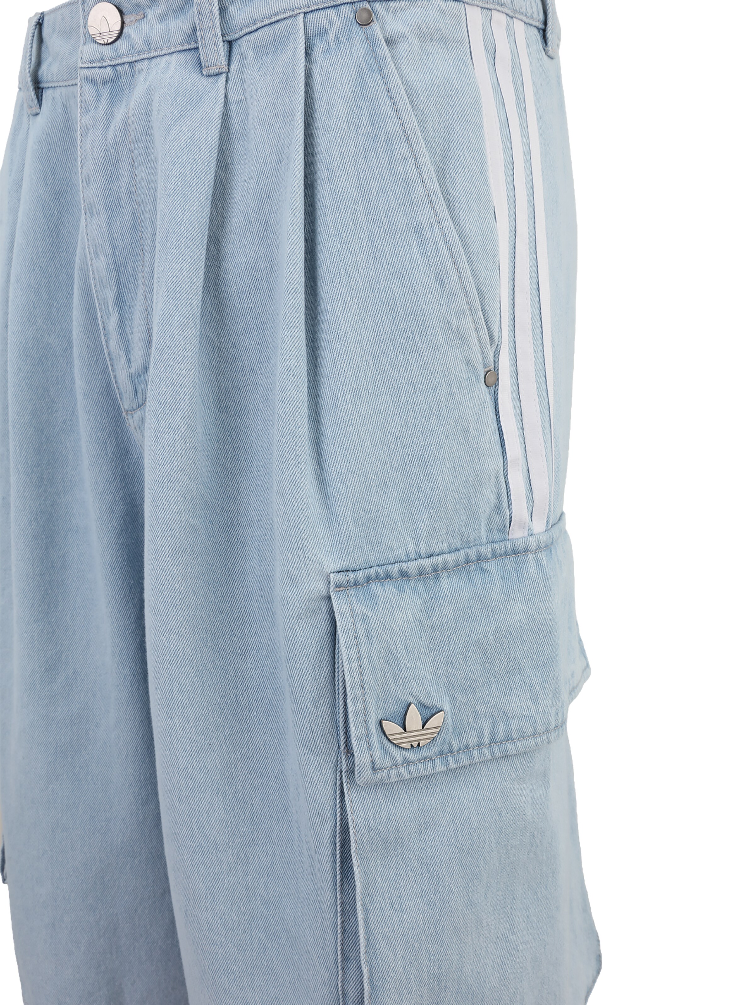 ADIDAS ORIGINALSWide Leg/ Široke nogavice Cargo traperice - plava boja