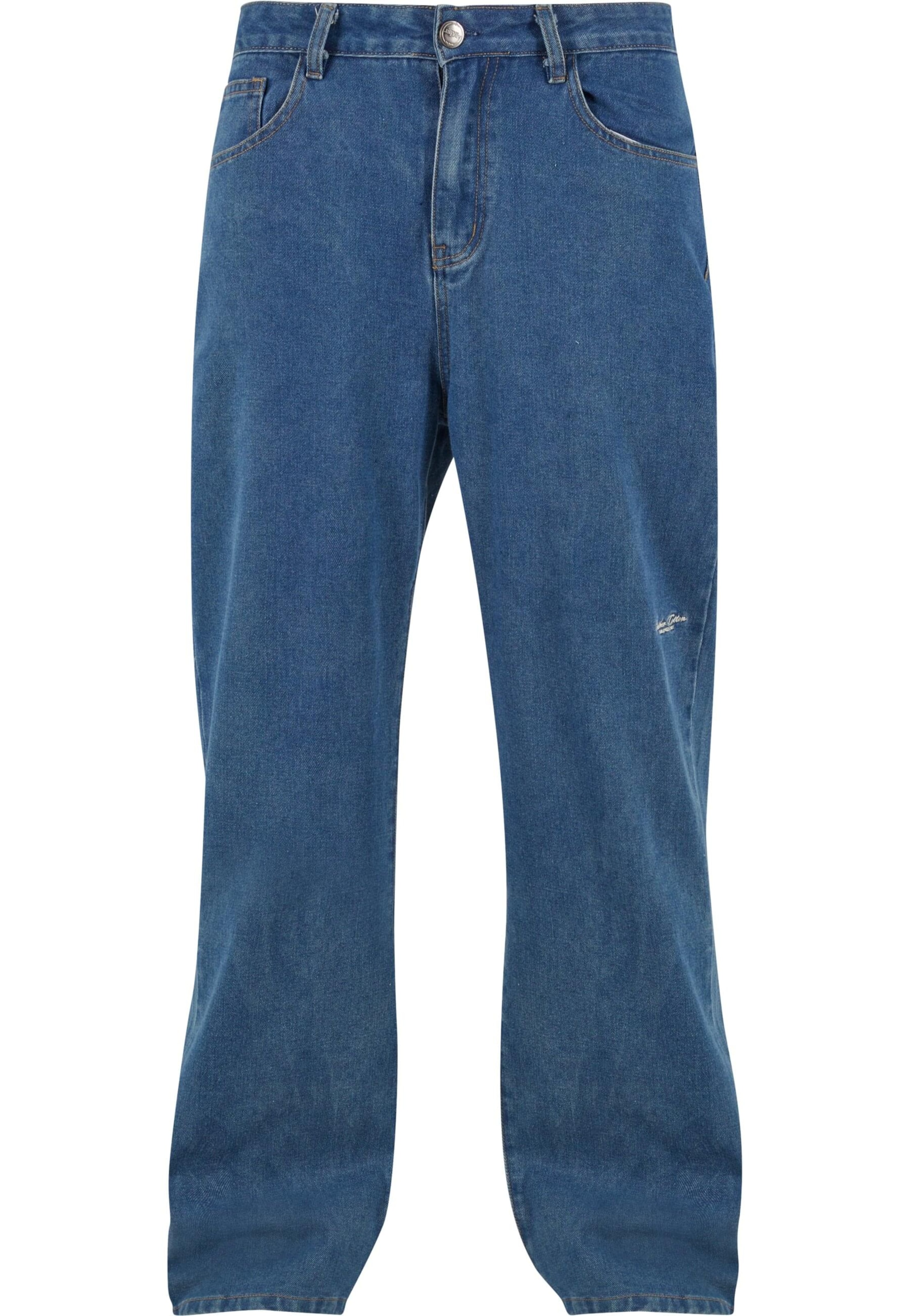 Another Cotton Lab - Loosefit Vaquero en azul: frente
