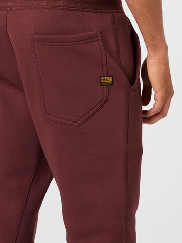 Tapered Pantaloni 'Type C' di G-Star RAW in rosso