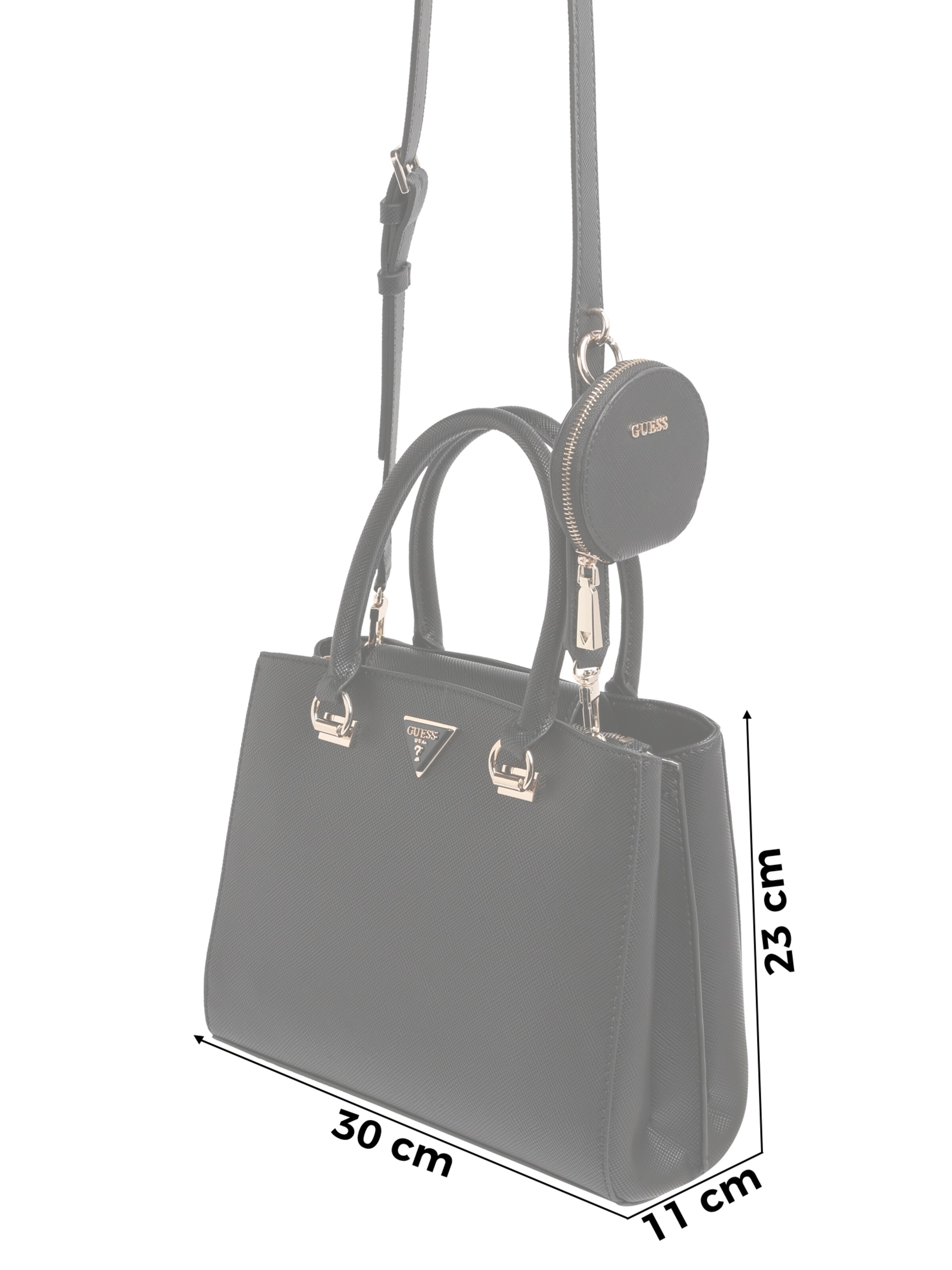 Frauen Taschen & Rucksäcke GUESS Handtasche 'Alexie' in Schwarz - RF32000