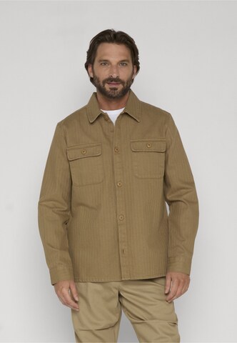 Coupe regular Chemise 'Bemol' INDICODE JEANS en vert : devant