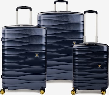 Roncato Suitcase Set 'Stellar' in Blue: front