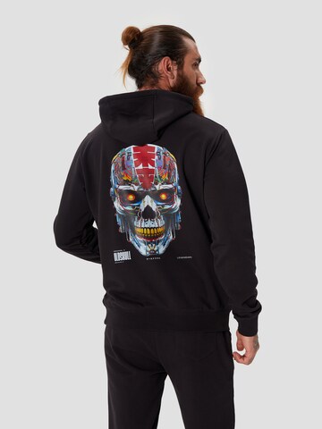 Oldskull Sweatshirt 'Xtreme Vivid Skull' in Black: front