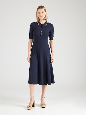 Robe 'Lillianna' Lauren Ralph Lauren en bleu : devant