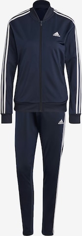 mėlyna ADIDAS SPORTSWEAR Treniruočių kostiumas 'Essentials': priekis