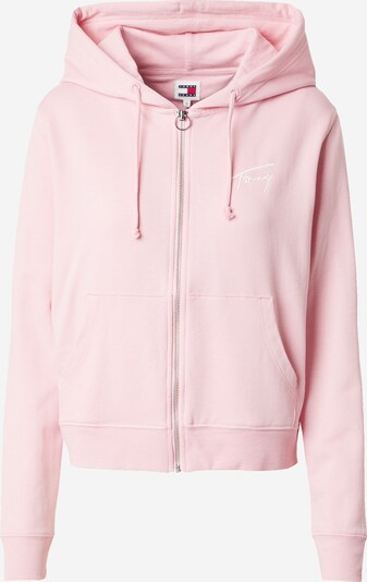 Tommy Jeans Sweatjacka i rosa / vit, Produktvy