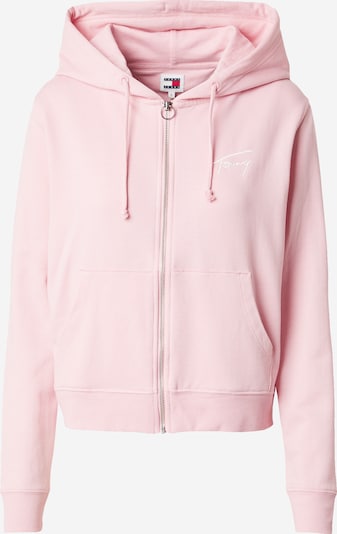 Tommy Jeans Sweatjacke in rosa / weiß, Produktansicht