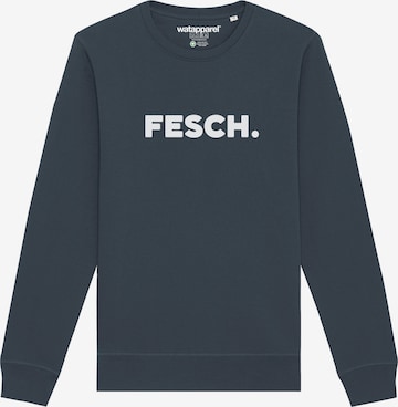 Watapparel Sweatshirt ' Fesch ' in Grau: Vorderseite