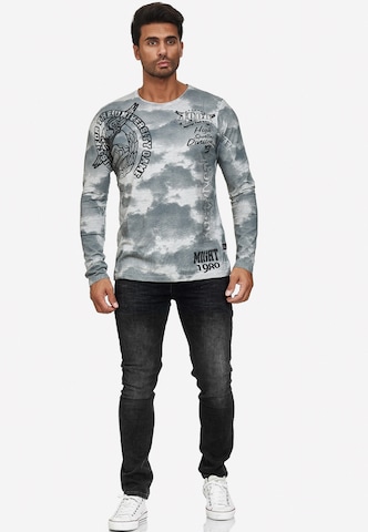 Rusty Neal Cooles Longsleeve mit angesagtem Allover-Print in Grau