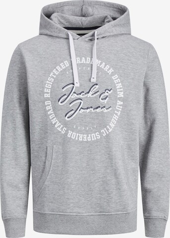 Jack & Jones Plus Sweatshirt 'STAMP' in Grey: front
