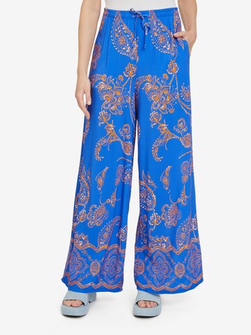 Cartoon Wide leg Pants in Blue: front