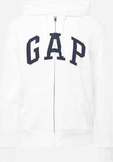 GAP Sweatvest 'HERITAGE' in de kleur Navy / Wit, Productweergave