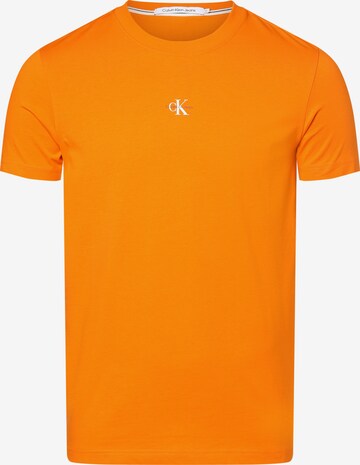 T-Shirt Calvin Klein Jeans en orange : devant