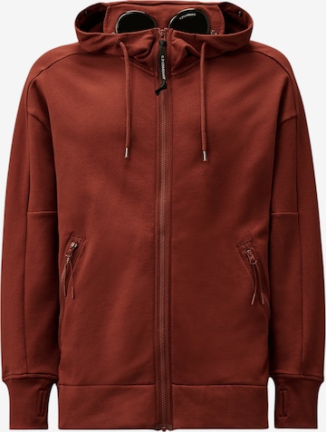 C.P. Company Sweatjacke in Braun: Vorderseite