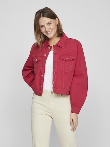 VILA Between-Season Jacket in Red: front