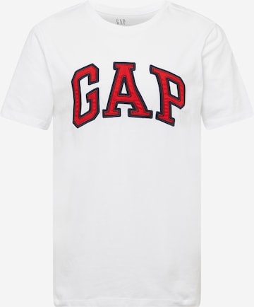 GAP Regular fit Μπλουζάκι 'BAS' σε λευκό: μπροστά