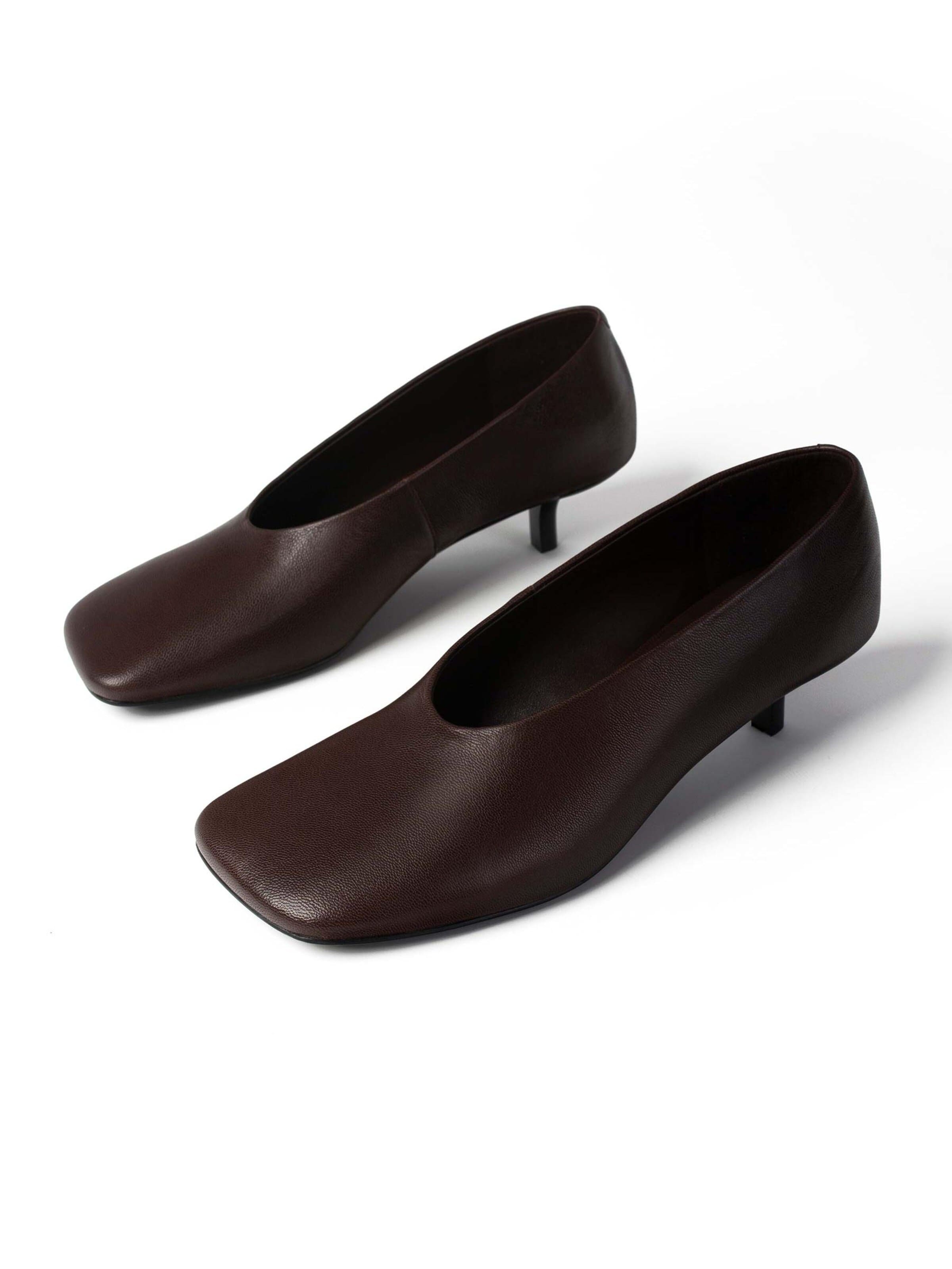 L37 HANDMADE SHOESCipele s potpeticom 'COCO MIRAGE' - smeđa boja