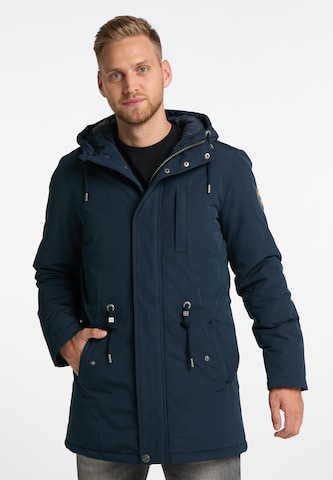 Parka d’hiver MO en bleu : devant