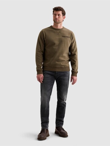 Felpa 'Sweatshirt in peached fleece with artwork' di PME Legend in verde