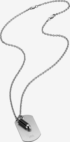 SAVE BRAVE Necklace 'Mian S' in Silver: front