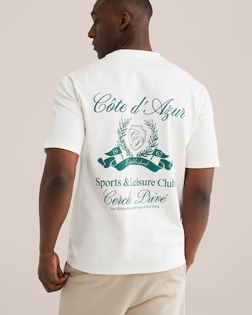 Maglietta 'Côte d'Azur' di WE Fashion in bianco: frontale