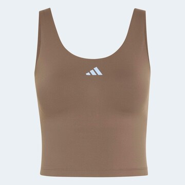 ADIDAS PERFORMANCE Sporttop 'Studio All Me' in Braun: Vorderseite