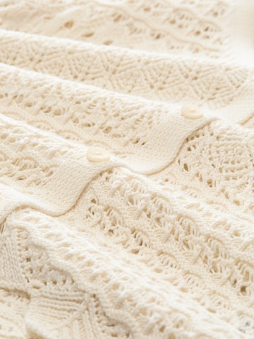 TOM TAILOR DENIM Knit Cardigan in White