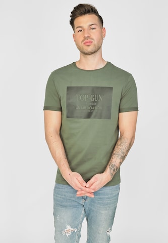 TOP GUN T-Shirt 'TG20213011' in Grün: Vorderseite