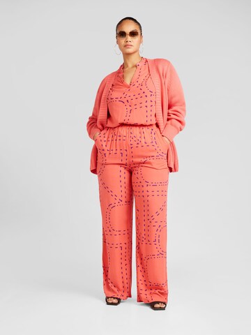 ONLY Carmakoma Wide leg Broek 'Phoebe' in Oranje