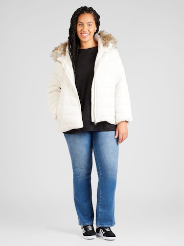 ONLY Carmakoma Winter jacket in White