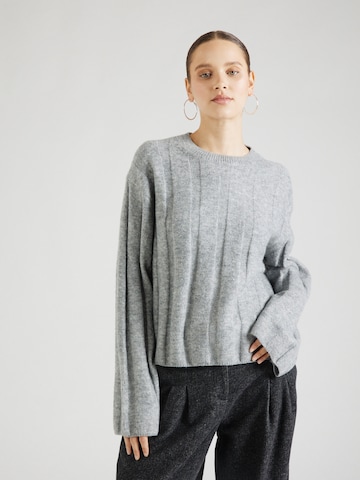 Pull-over 'Fiona' WEEKDAY en gris : devant