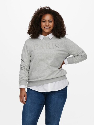 ONLY Carmakoma Sweatshirt in Grey: front