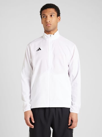 ADIDAS PERFORMANCESportska jakna 'ADIZERO' - bijela boja: prednji dio
