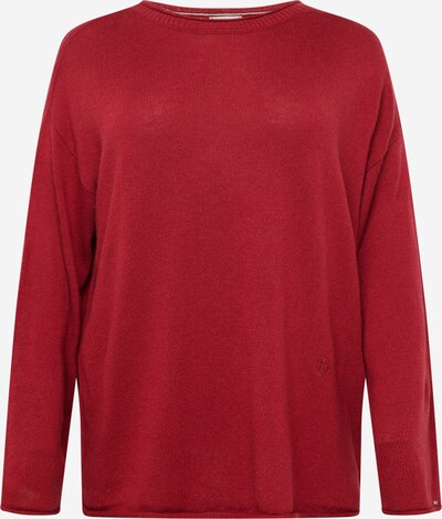 Tommy Hilfiger Curve "Oversize" stila džemperis, krāsa - asinssarkans, Preces skats