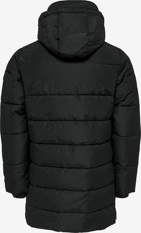 Manteau d’hiver 'Carl' Only & Sons en noir