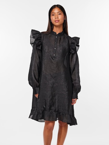 PIECES Shirt Dress 'SUN' in Black: front