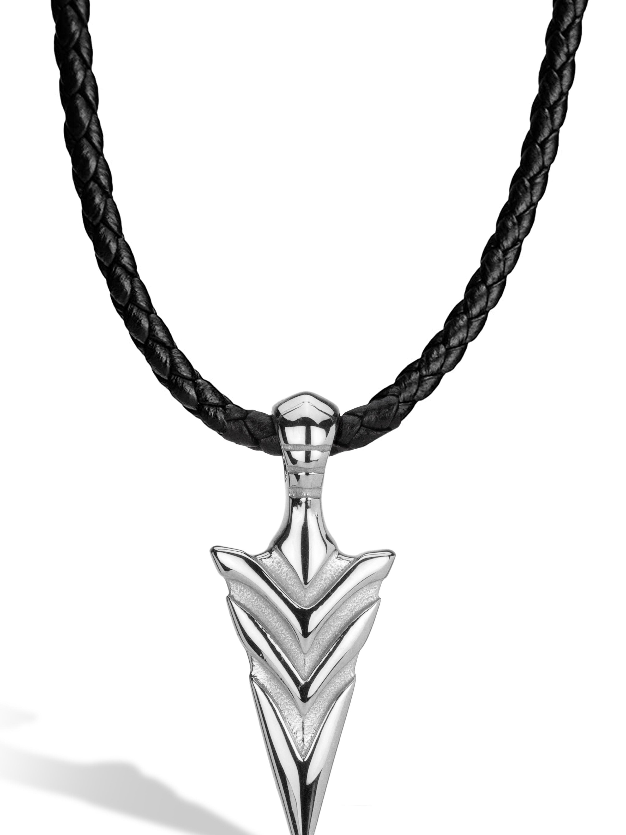 Chaîne 'Arrow' SERASAR en argent : devant