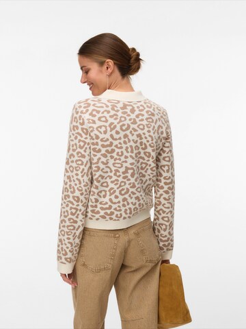 VERO MODA Πλεκτή ζακέτα 'VMRiley' σε λευκό