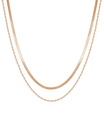 Hey Happiness Necklace 'Layer Grip' in Gold