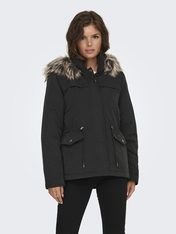 ONLY Winter parka 'LINNEA' in Black: front