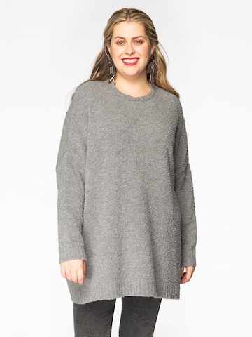 Pull-over 'Teddy' Yoek en gris : devant