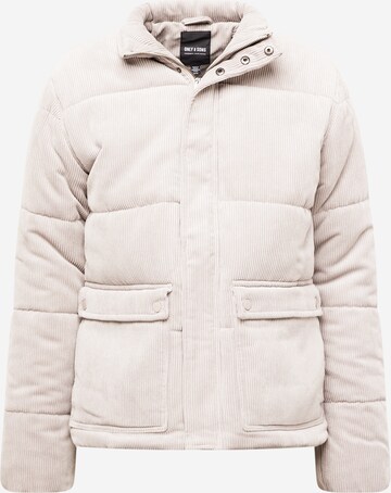 Veste mi-saison 'CASH' Only & Sons en blanc : devant