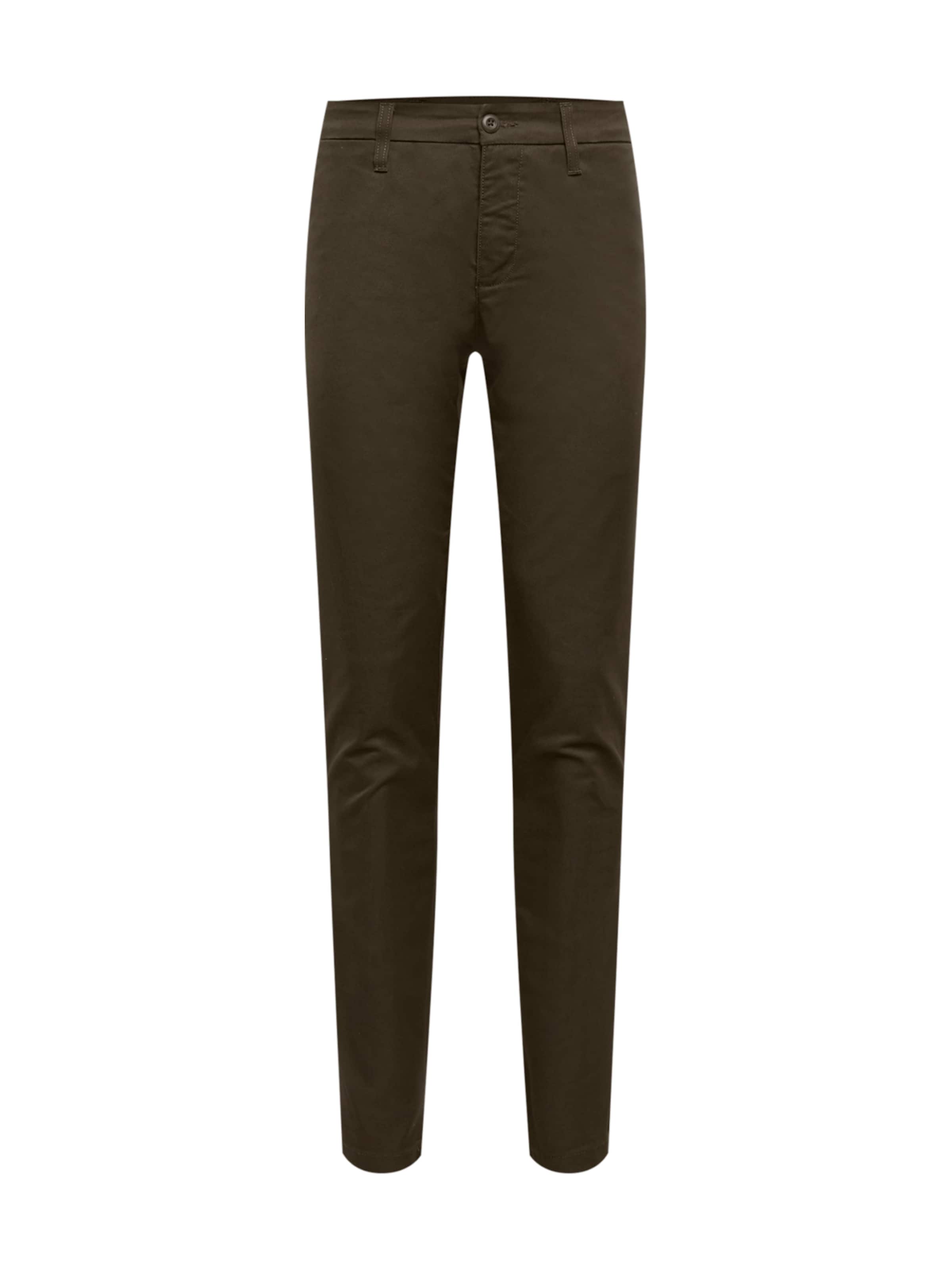 Carhartt WIP Slimfit Παντελόνι τσίνο 'Sid' σε πράσινο: μπροστά